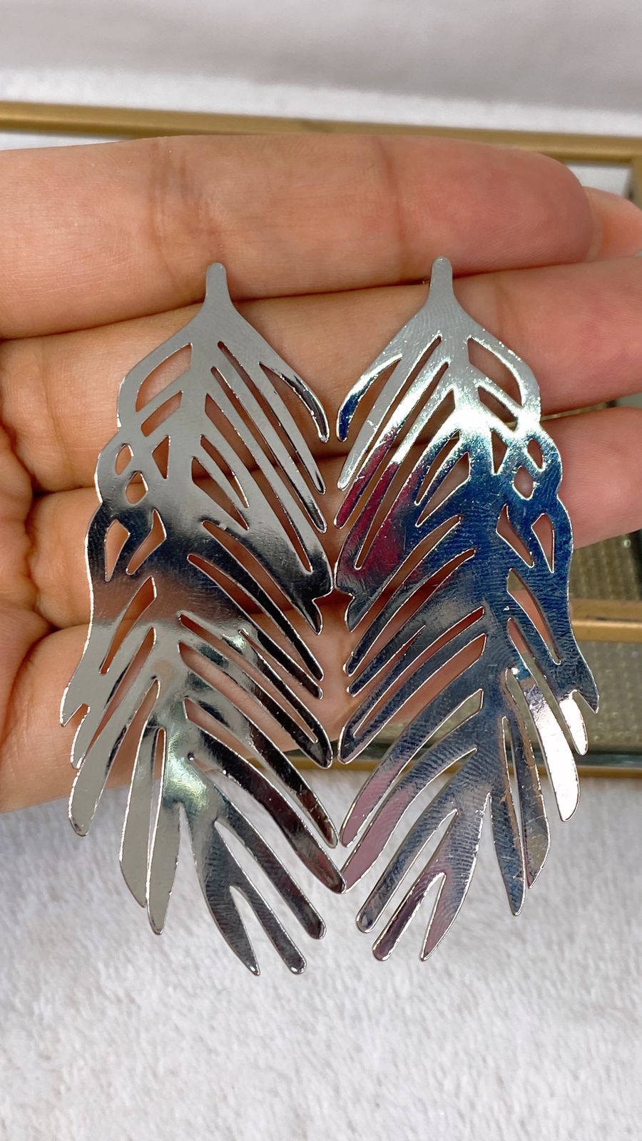 Arete de Chapa de Oro COA1981-2