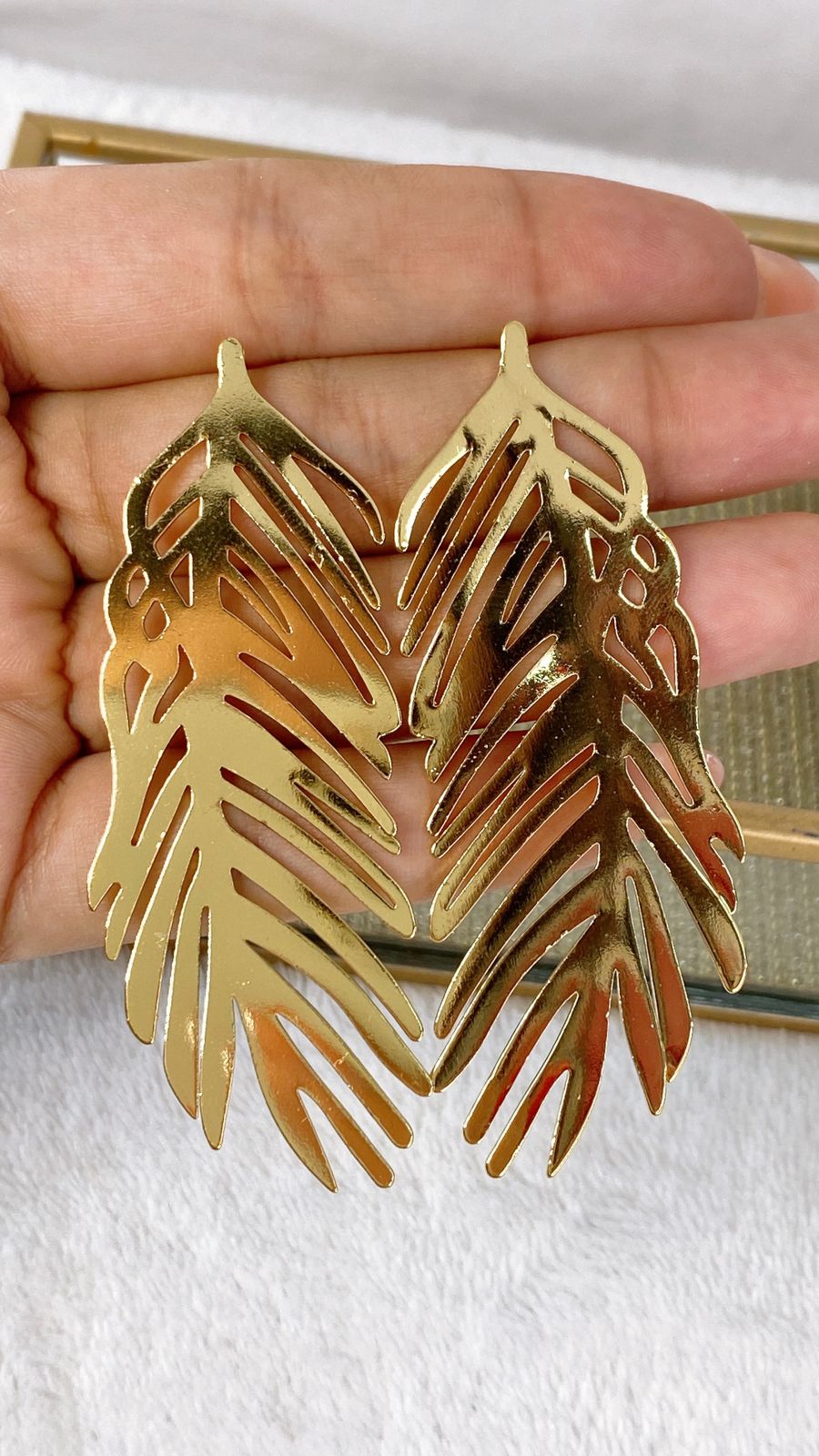 Arete de Chapa de Oro COA1981-1