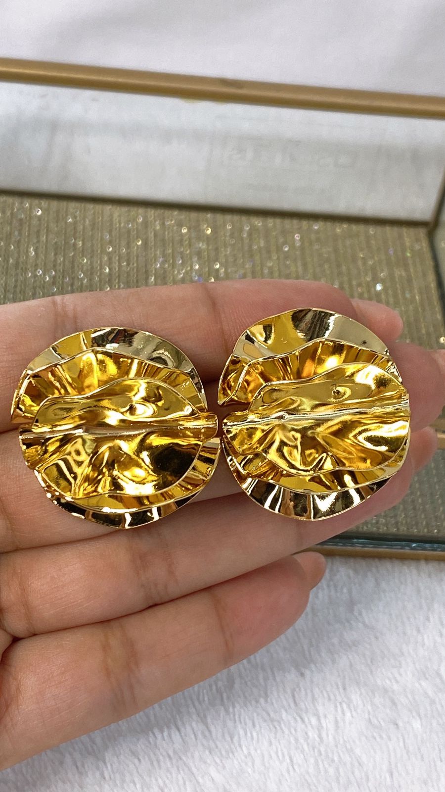 Arete de Chapa de Oro COA1984-1