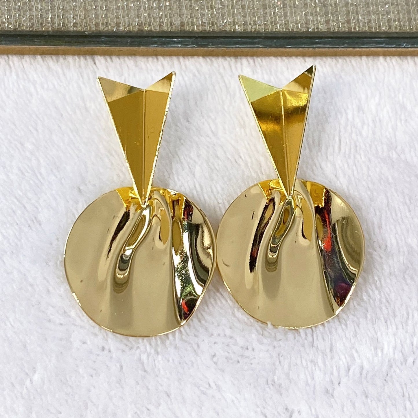 Arete de Chapa de Oro COA1985-1
