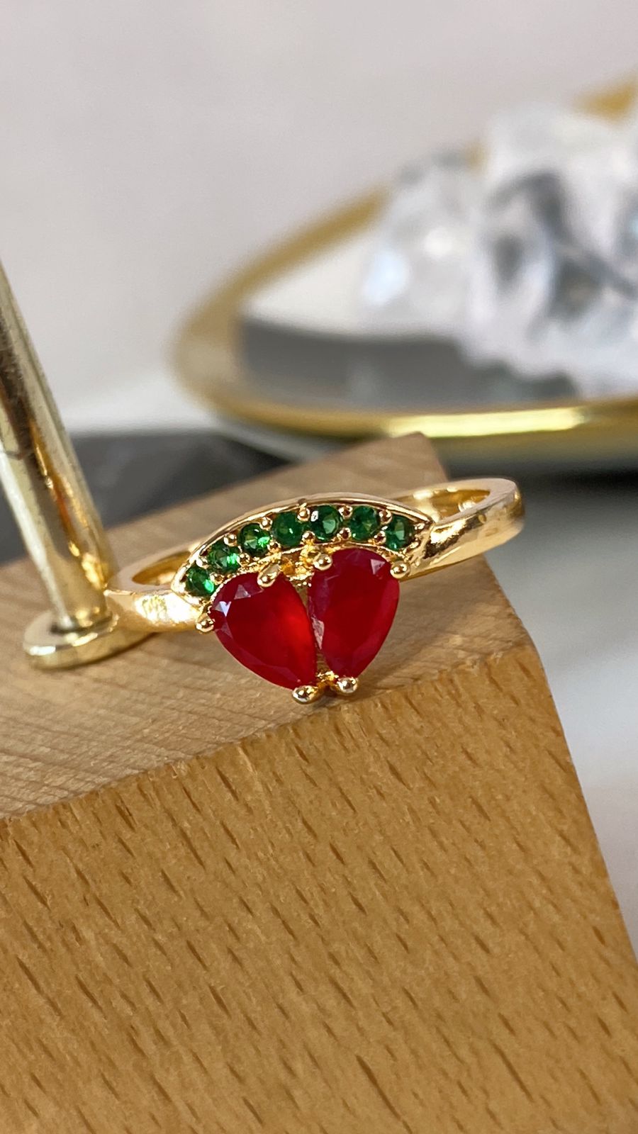 Anillo de Chapa de Oro Ajustable ACO1361-1