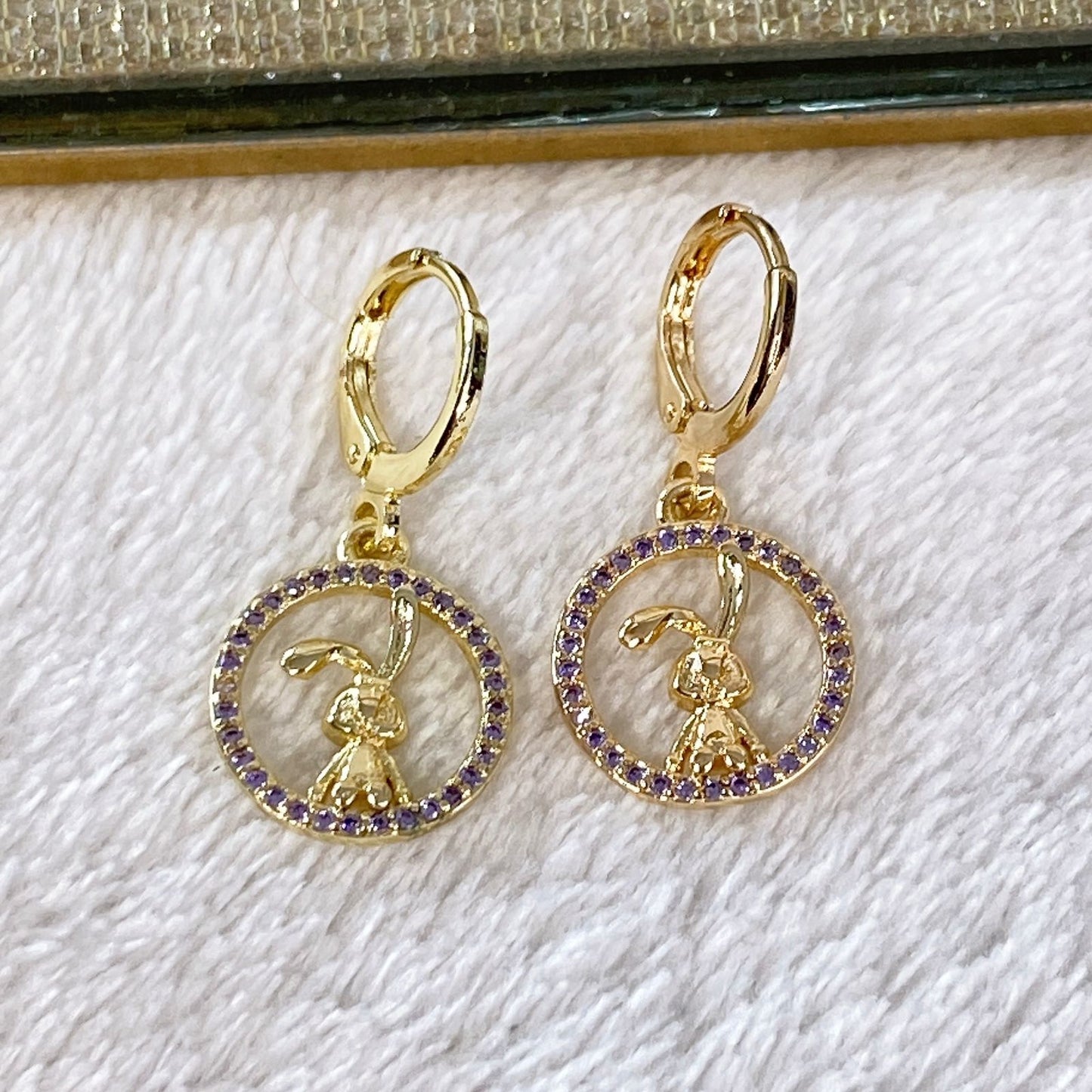 Arete de Chapa de Oro COA1991-2