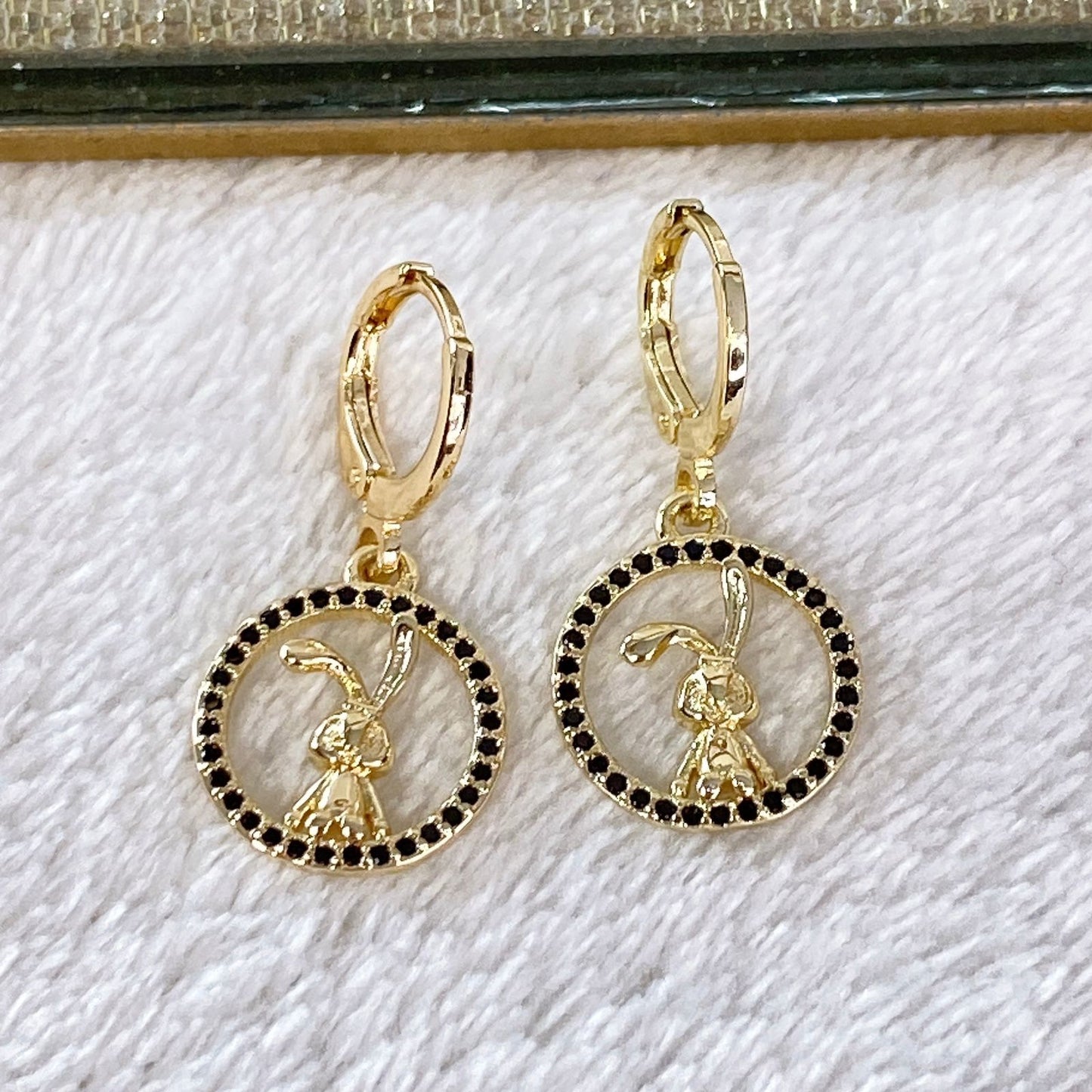 Arete de Chapa de Oro COA1991-1