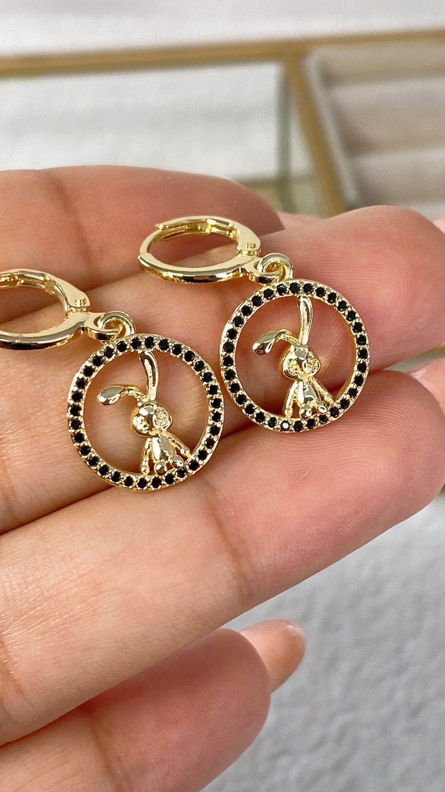 Arete de Chapa de Oro COA1991-1