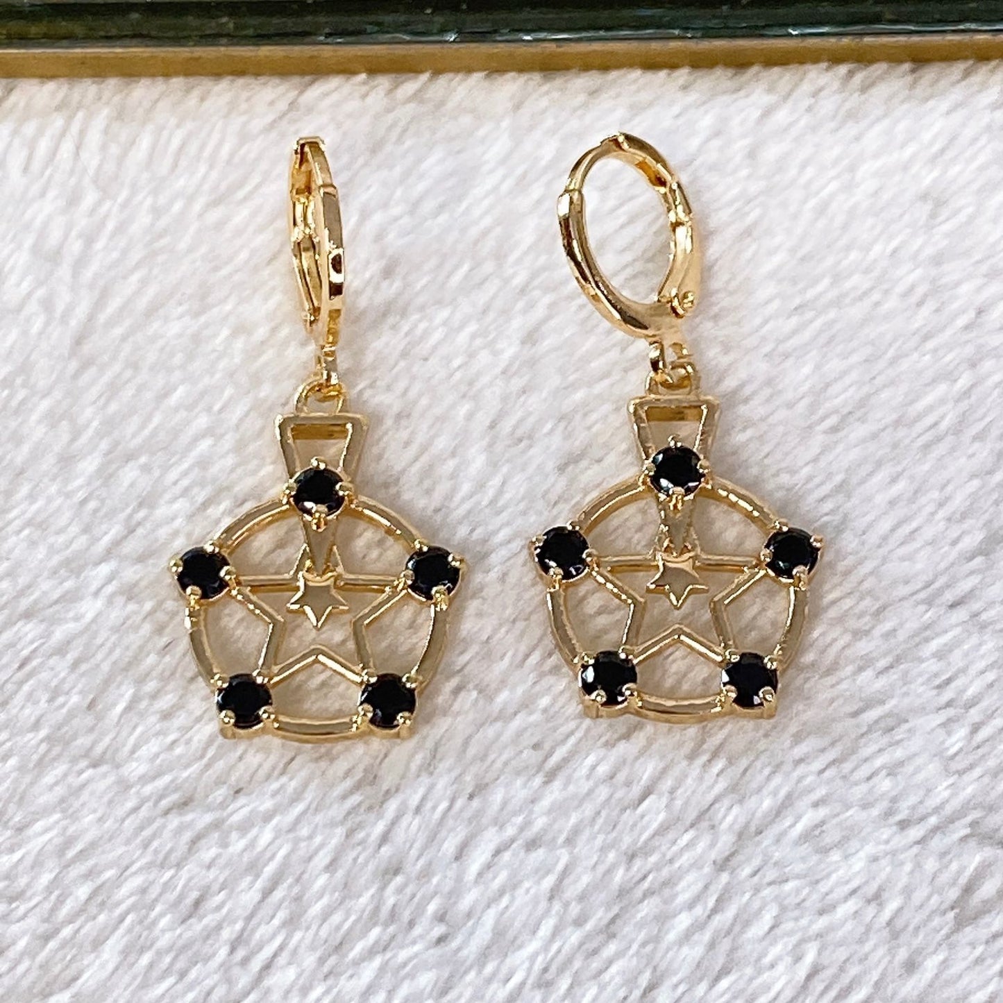 Arete de Chapa de Oro COA1989-1