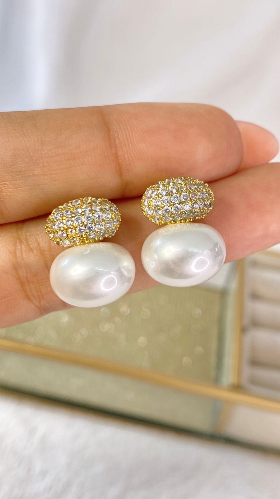 Arete de Chapa de Oro COA2004-1