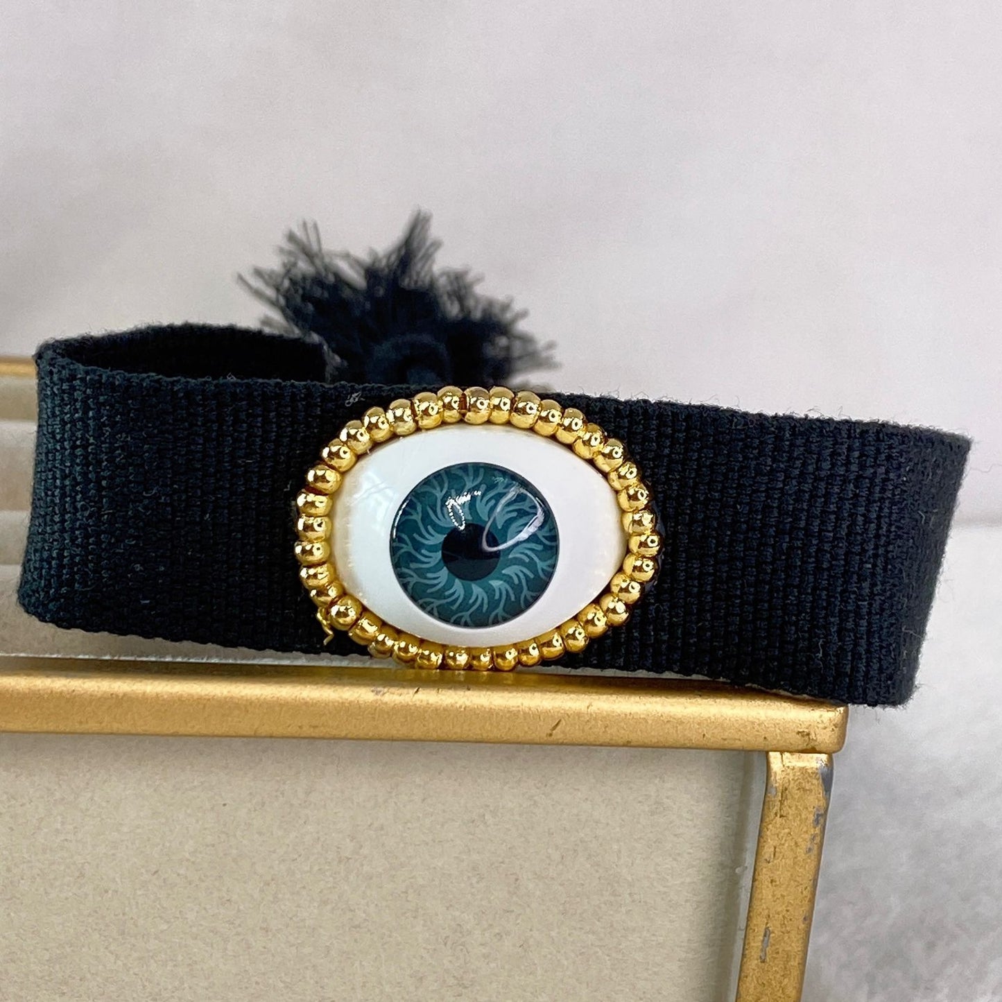 Pulsera de Tele y Chapa de Oro COP1573-2
