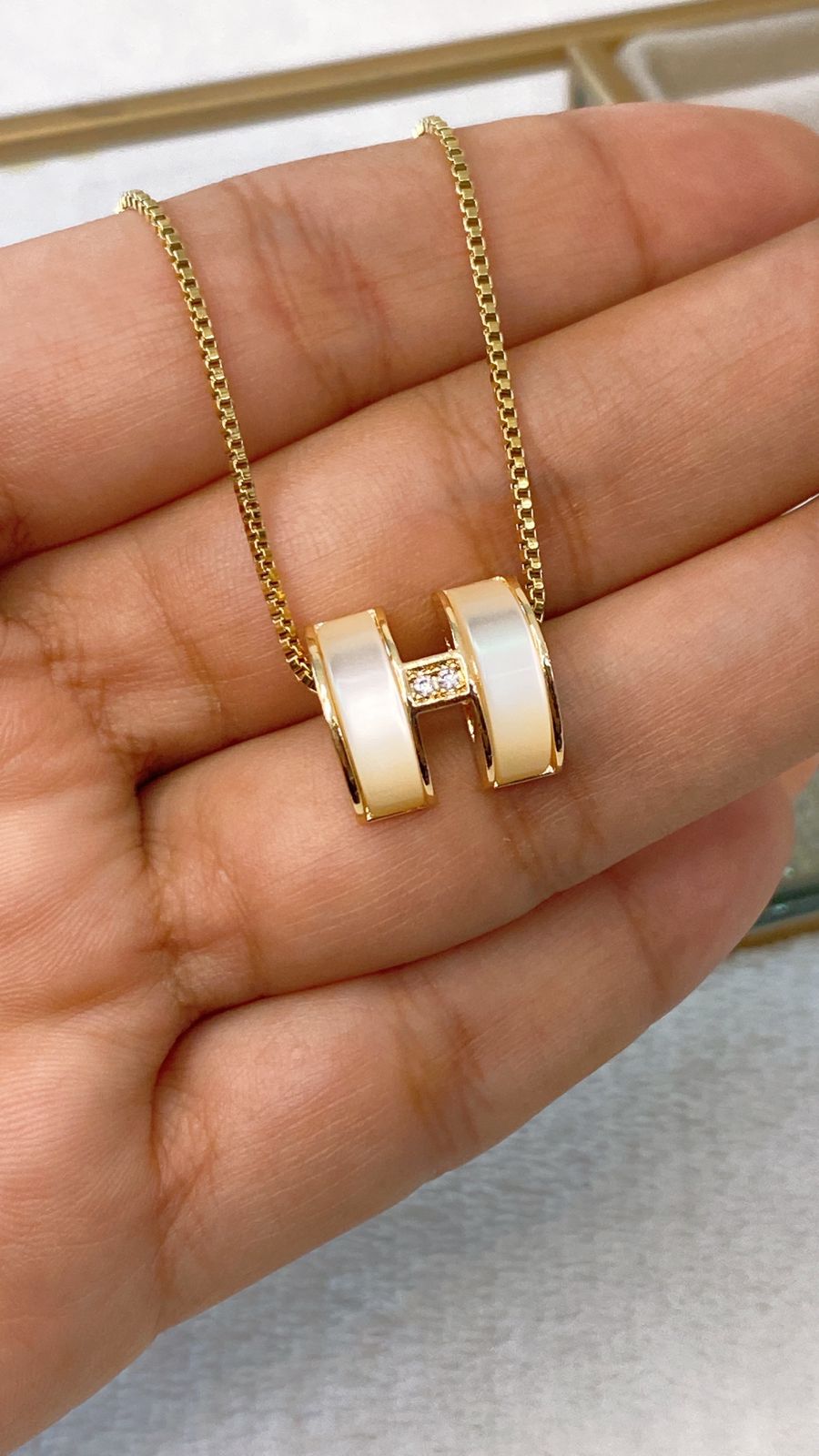 Collar de Chapa de Oro CC2185-1