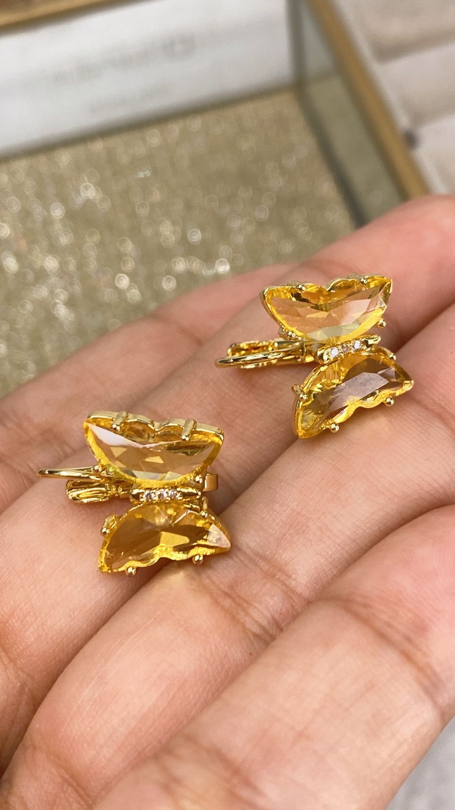 Arete de Chapa de Oro COA2016-1