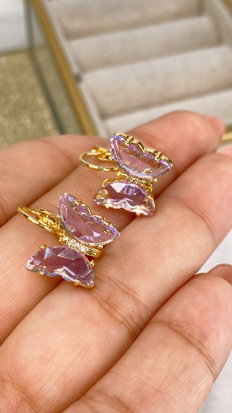 Arete de Chapa de Oro COA2016-3