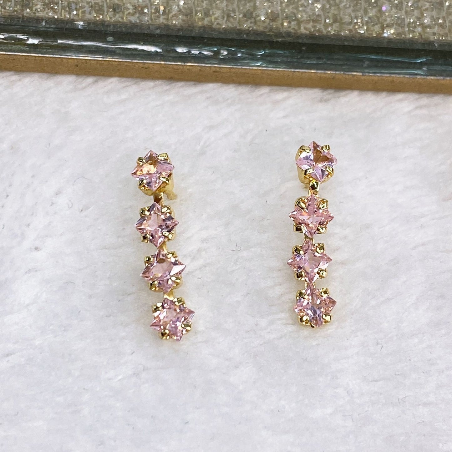 Arete de Chapa de Oro COA2019-6
