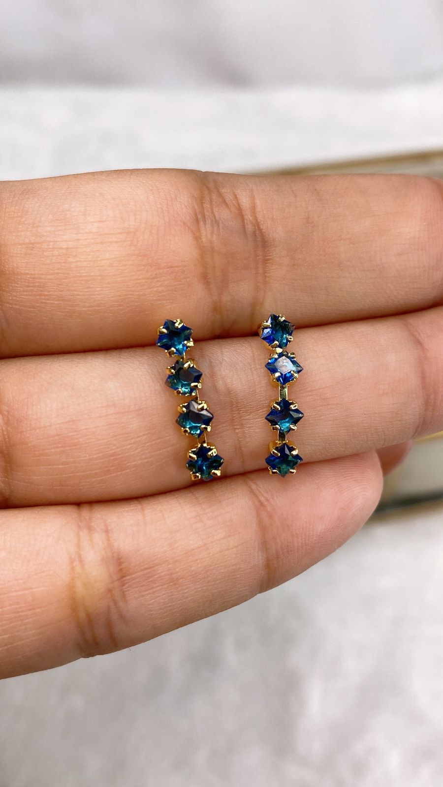 Arete de Chapa de Oro COA2137-7