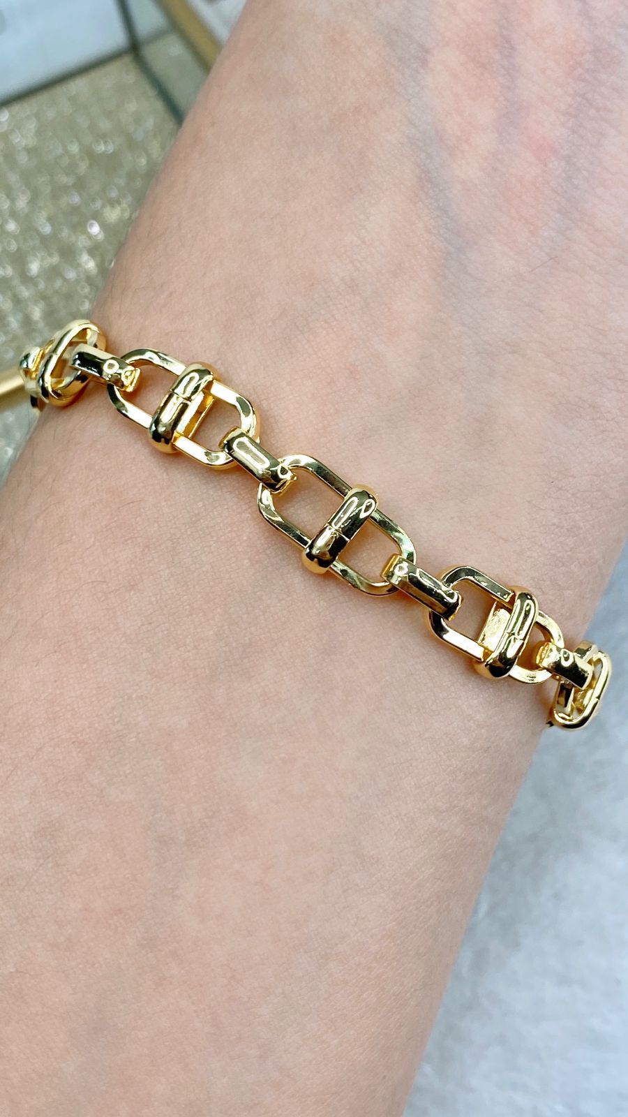 Pulsera de Chapa de Oro COP1579-1