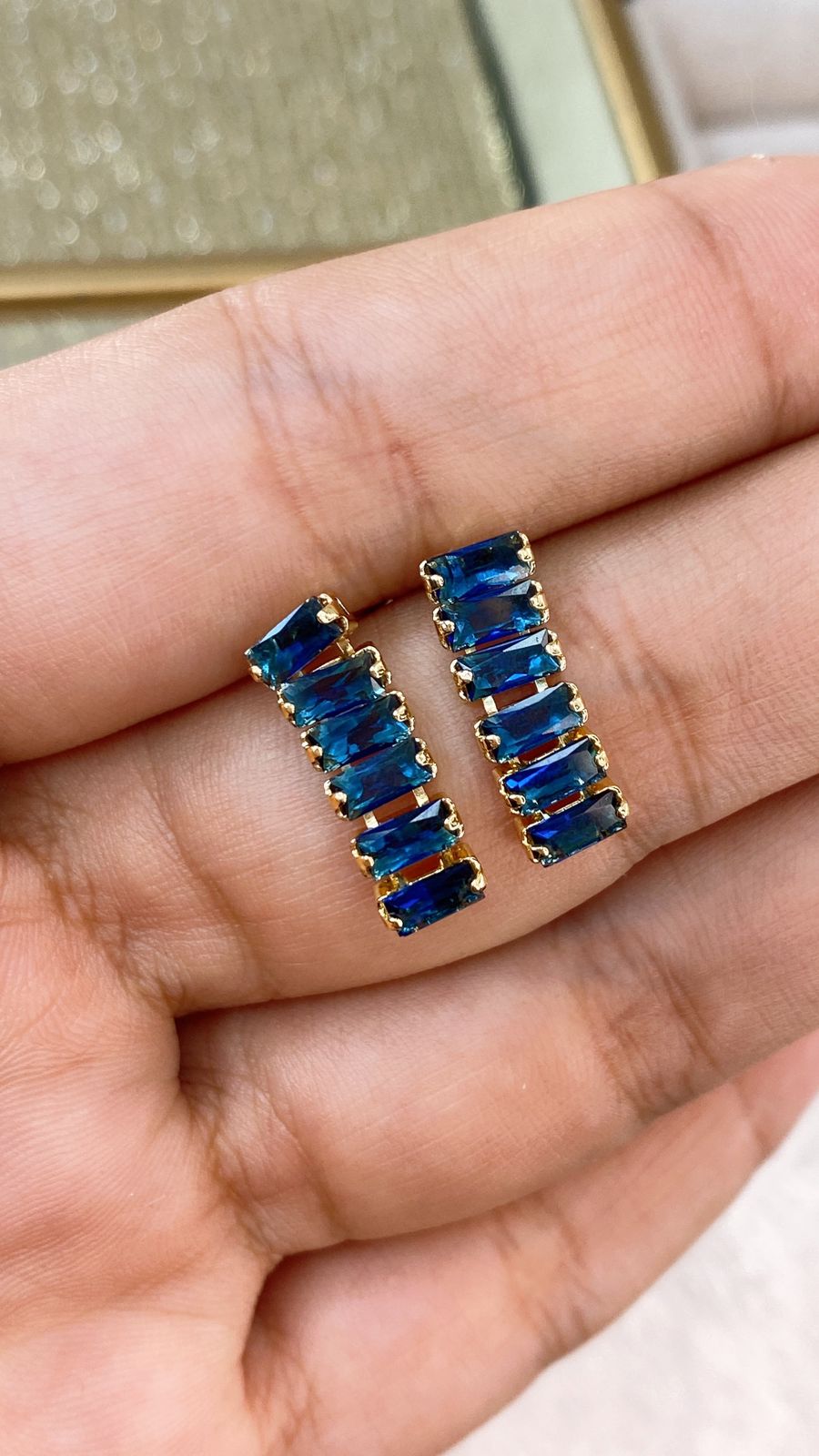 Arete de Chapa de Oro COA2021-6