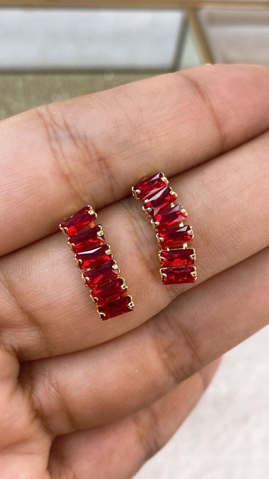 Arete de Chapa de Oro COA2021-4