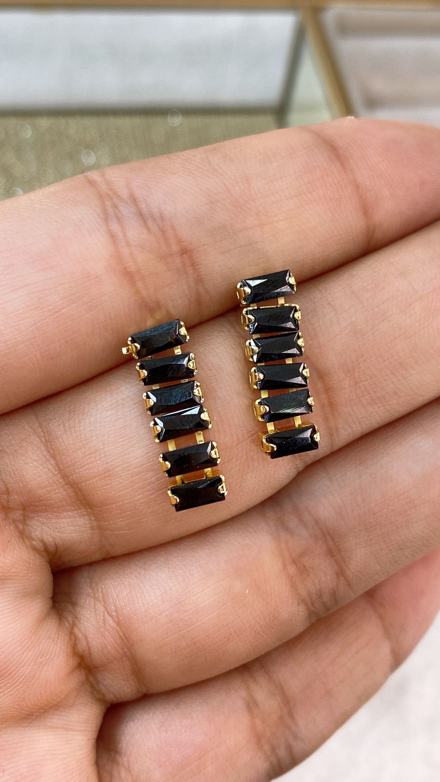 Arete de Chapa de Oro COA2021-7