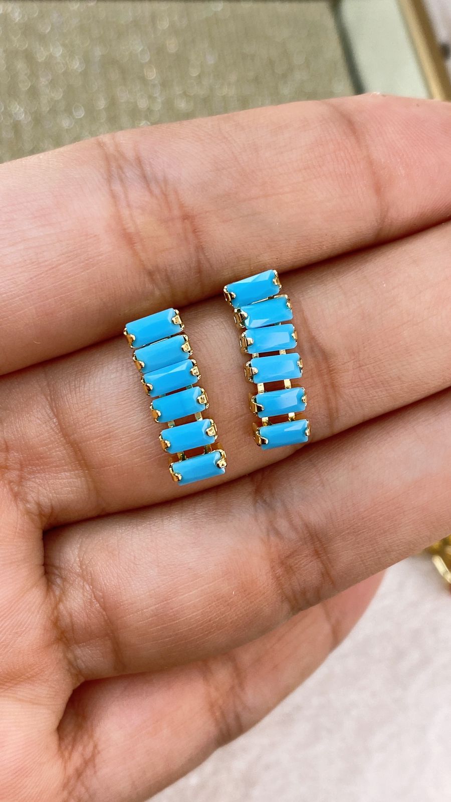 Arete de Chapa de Oro COA2021-2