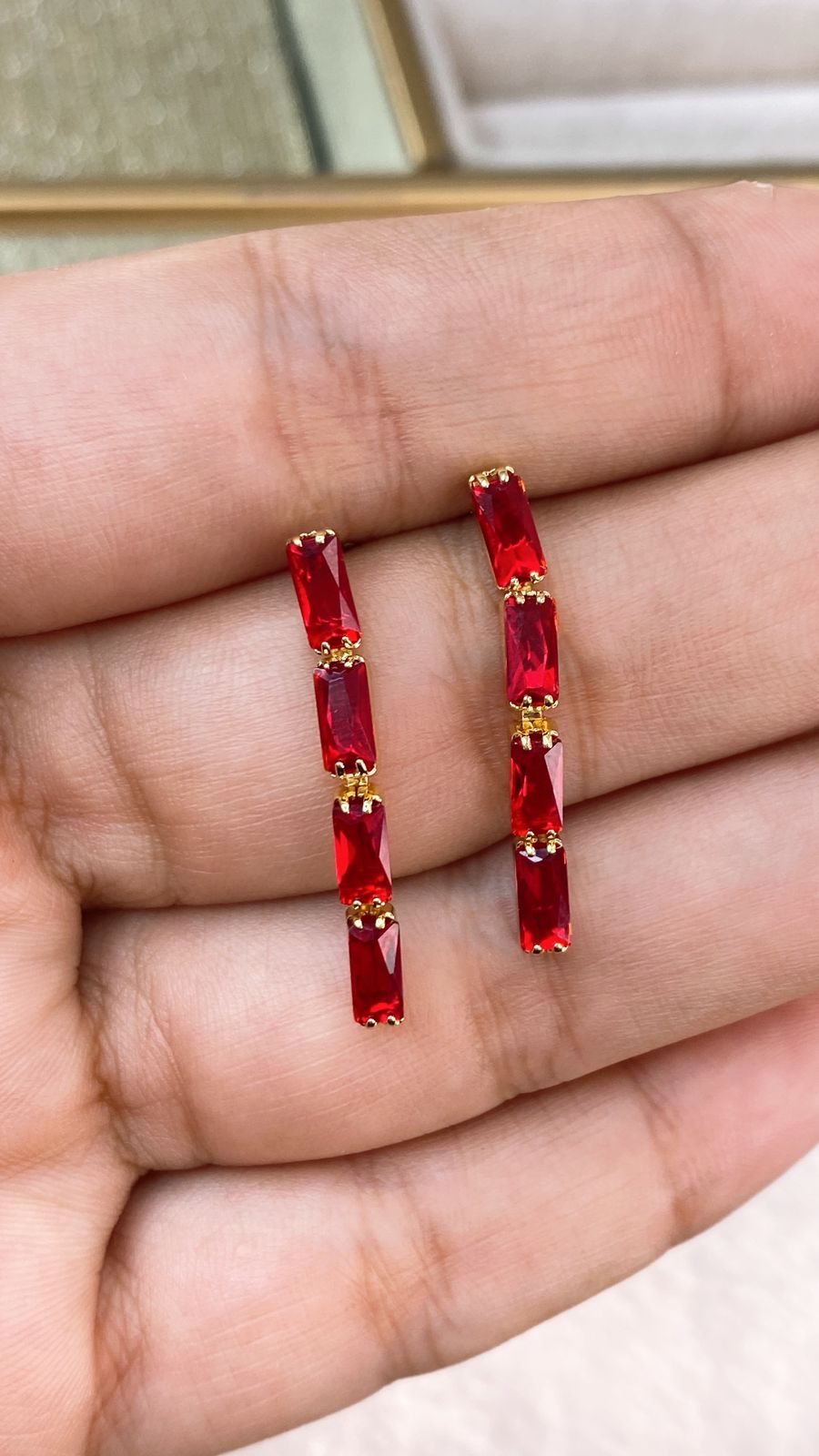 Arete de Chapa de Oro COA2020-7