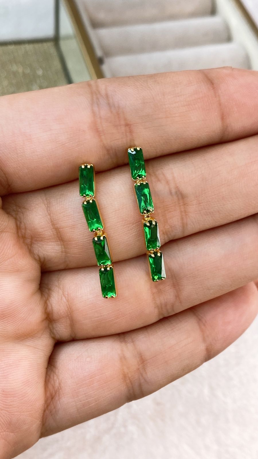 Arete de Chapa de Oro COA2138-4