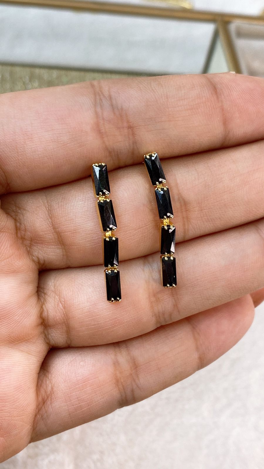 Arete de Chapa de Oro COA2138-2