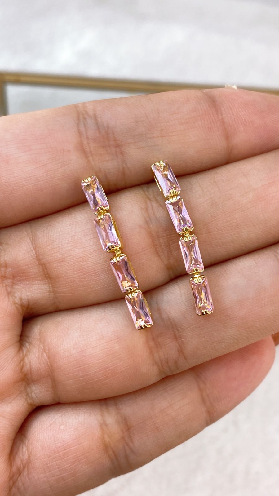 Arete de Chapa de Oro COA2020-6