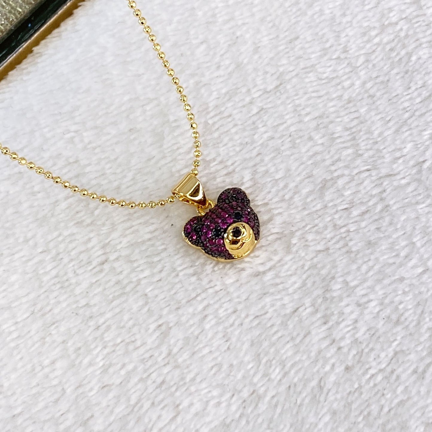 Collar de Chapa de Oro con Zirconias CC2205-2