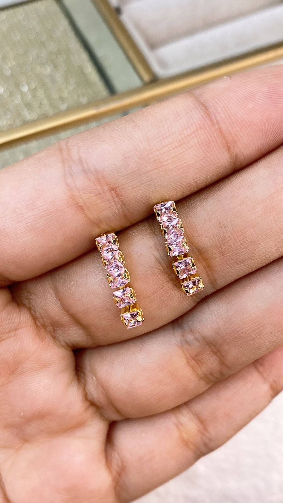 Arete de Chapa de Oro COA2142-4