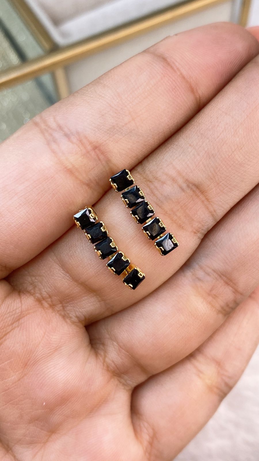 Arete de Chapa de Oro COA2142-7