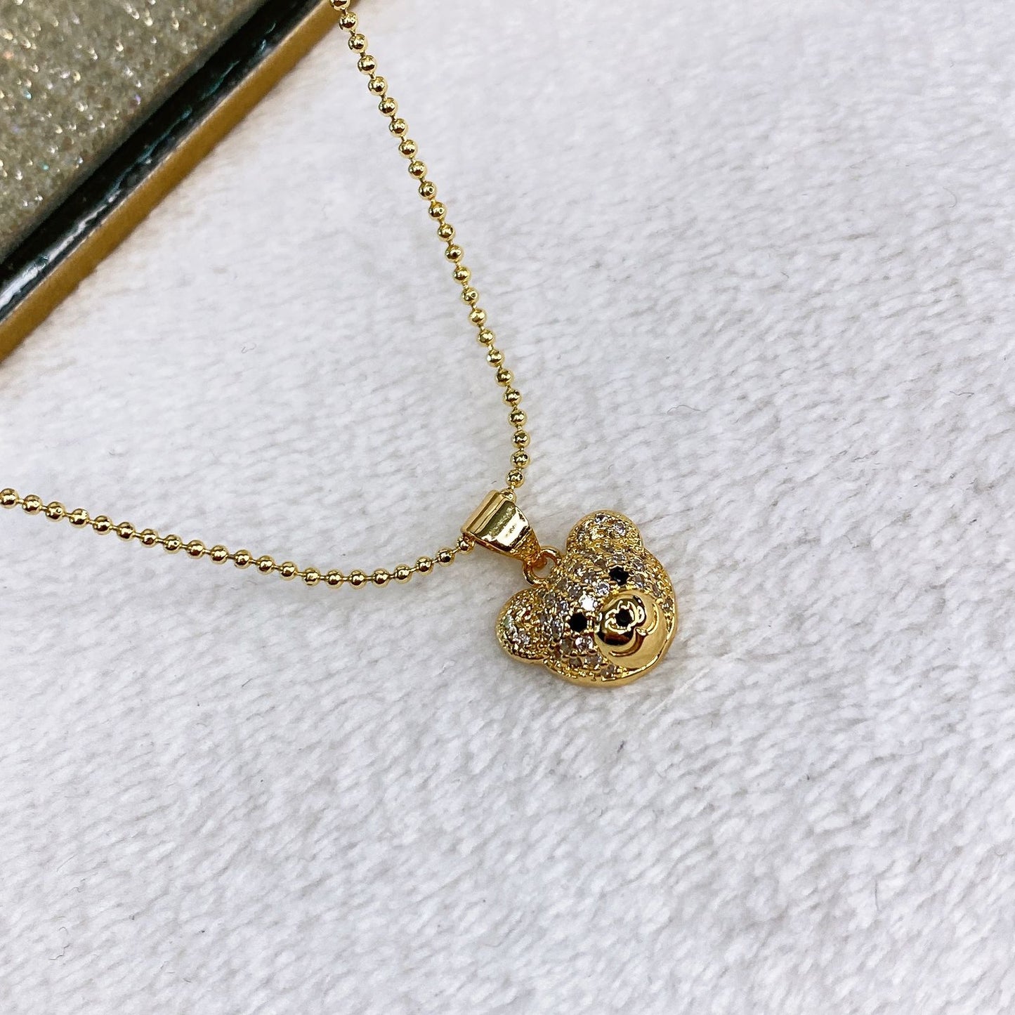 Collar de Chapa de Oro con Zirconias CC2205-1