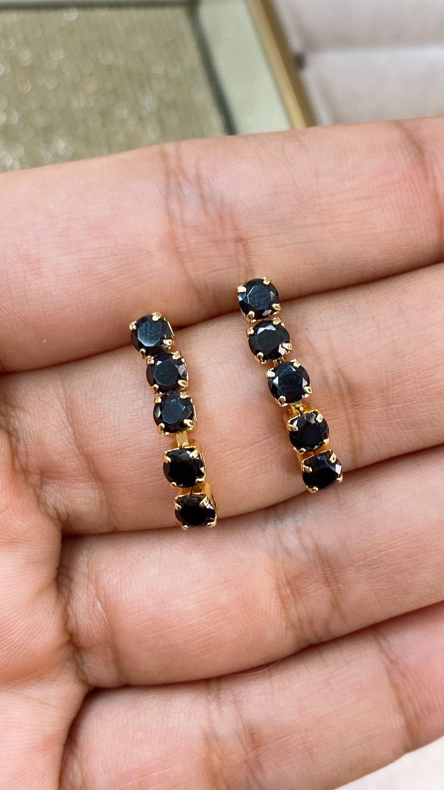 Arete de Chapa de Oro COA2141-1