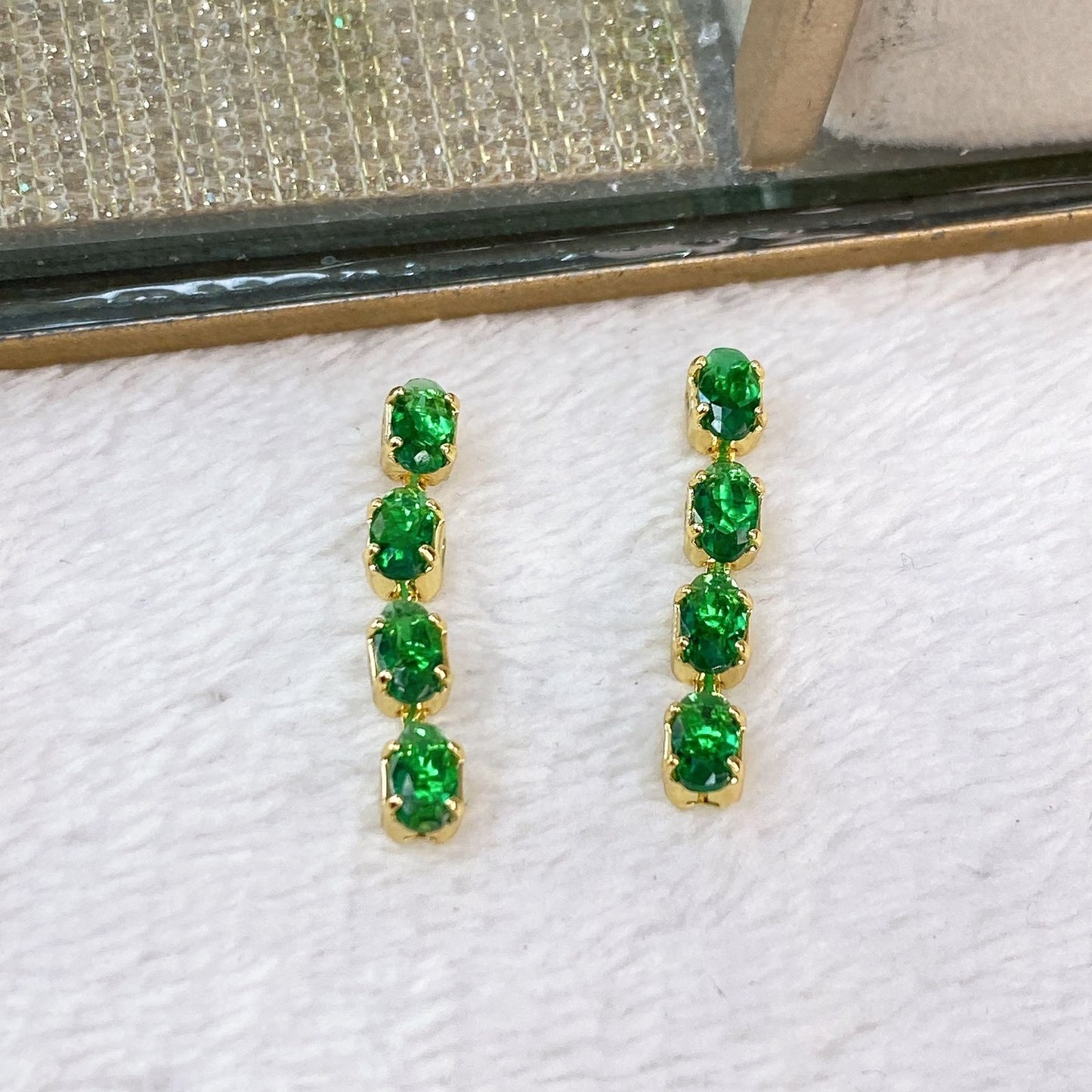 Arete de Chapa de Oro COA2028-3