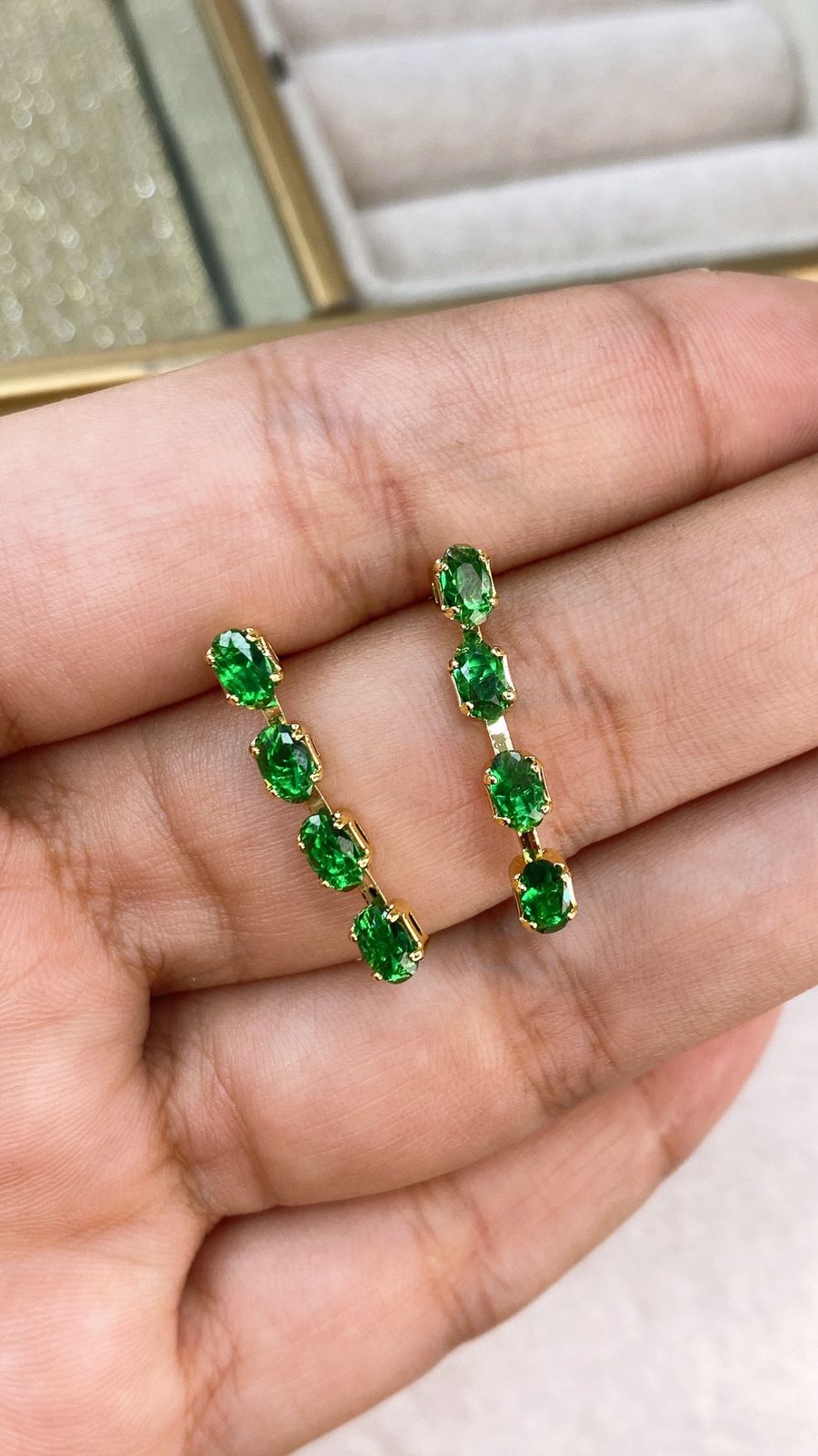 Arete de Chapa de Oro COA2028-3