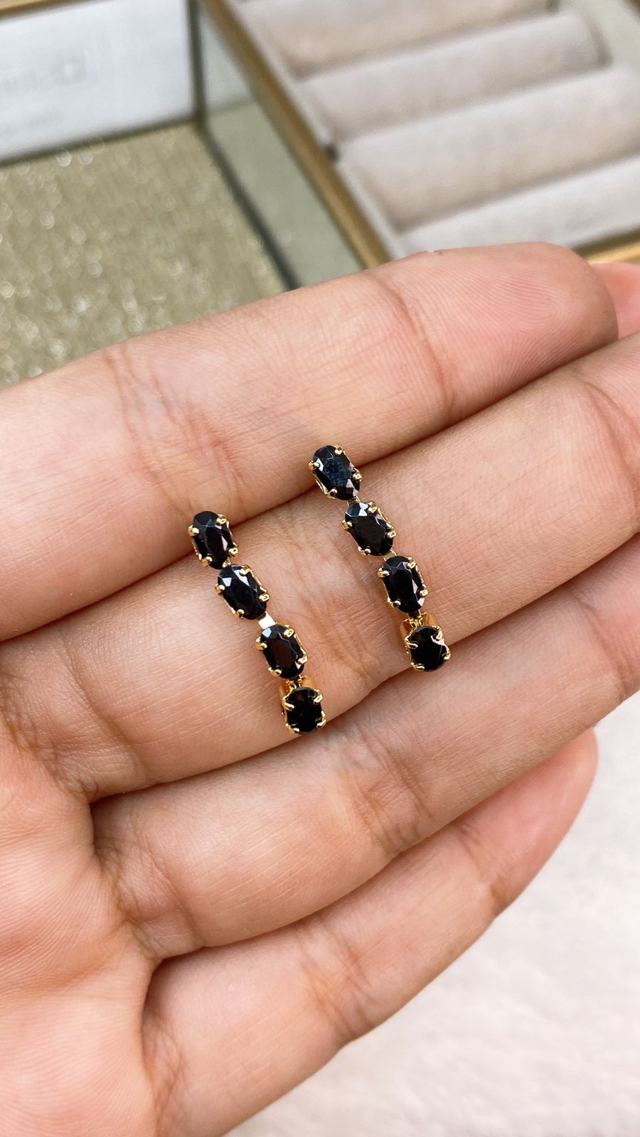 Arete de Chapa de Oro COA2140-1