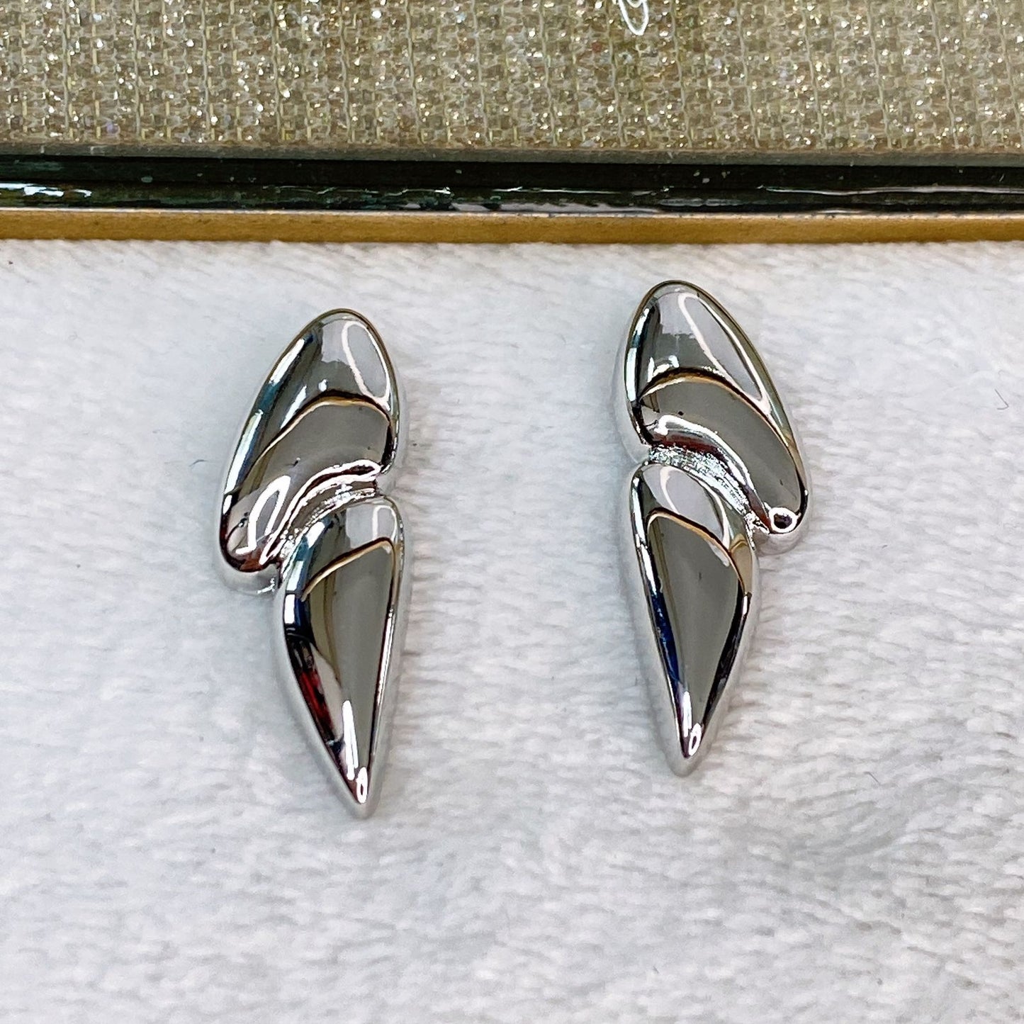 Arete de Chapa de Oro COA2041-2