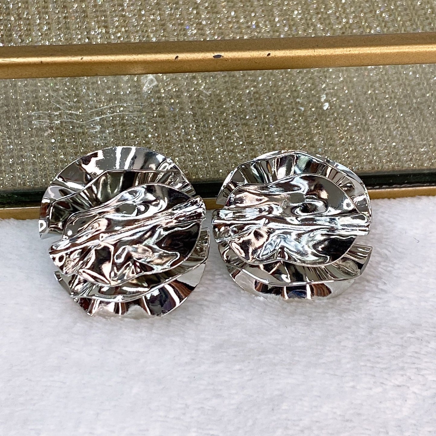Arete de Chapa de Oro COA2044-2