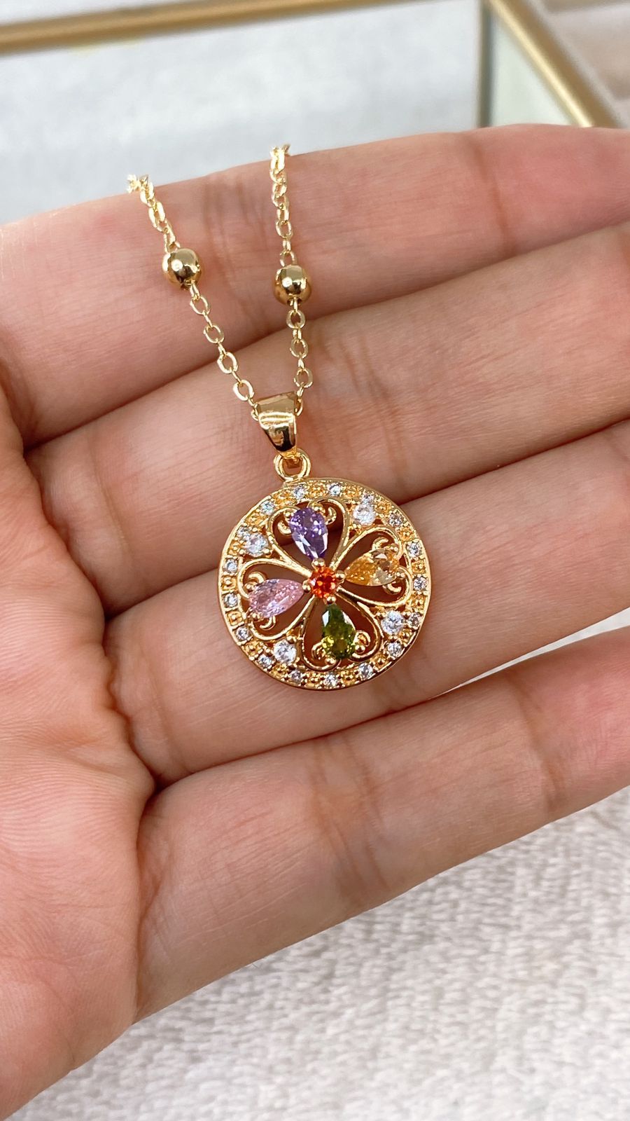 Collar de Chapa de Oro CC2229-1