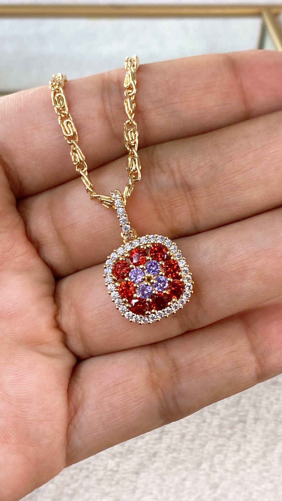 Collar de Chapa de Oro CC2230-1