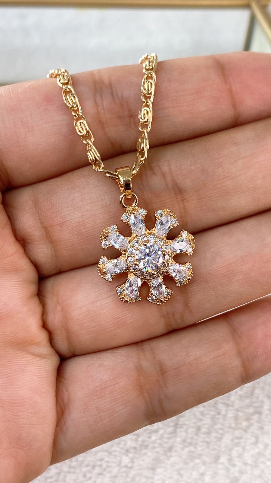 Collar de Chapa de Oro CC2231-1