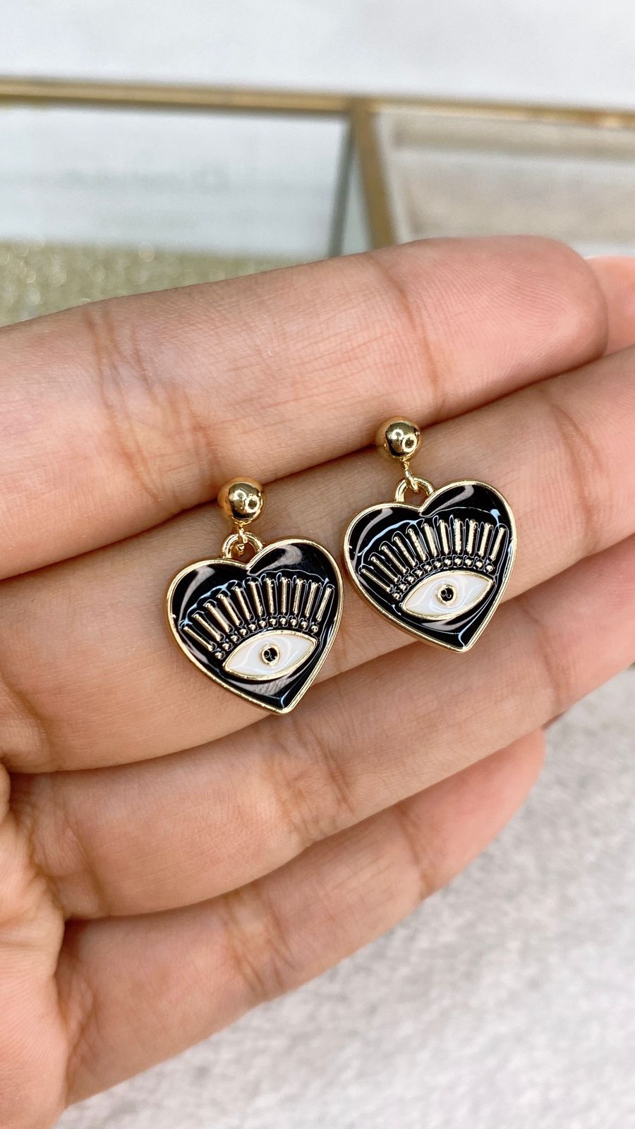 Arete de Chapa de Oro COA2067-1