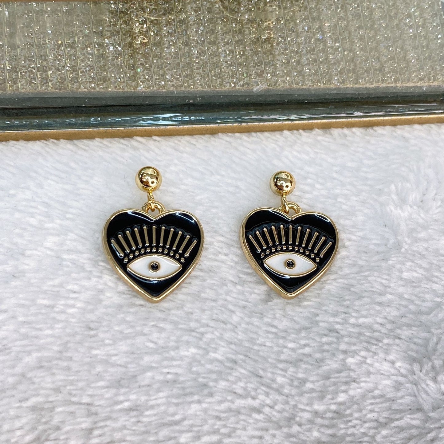 Arete de Chapa de Oro COA2067-1