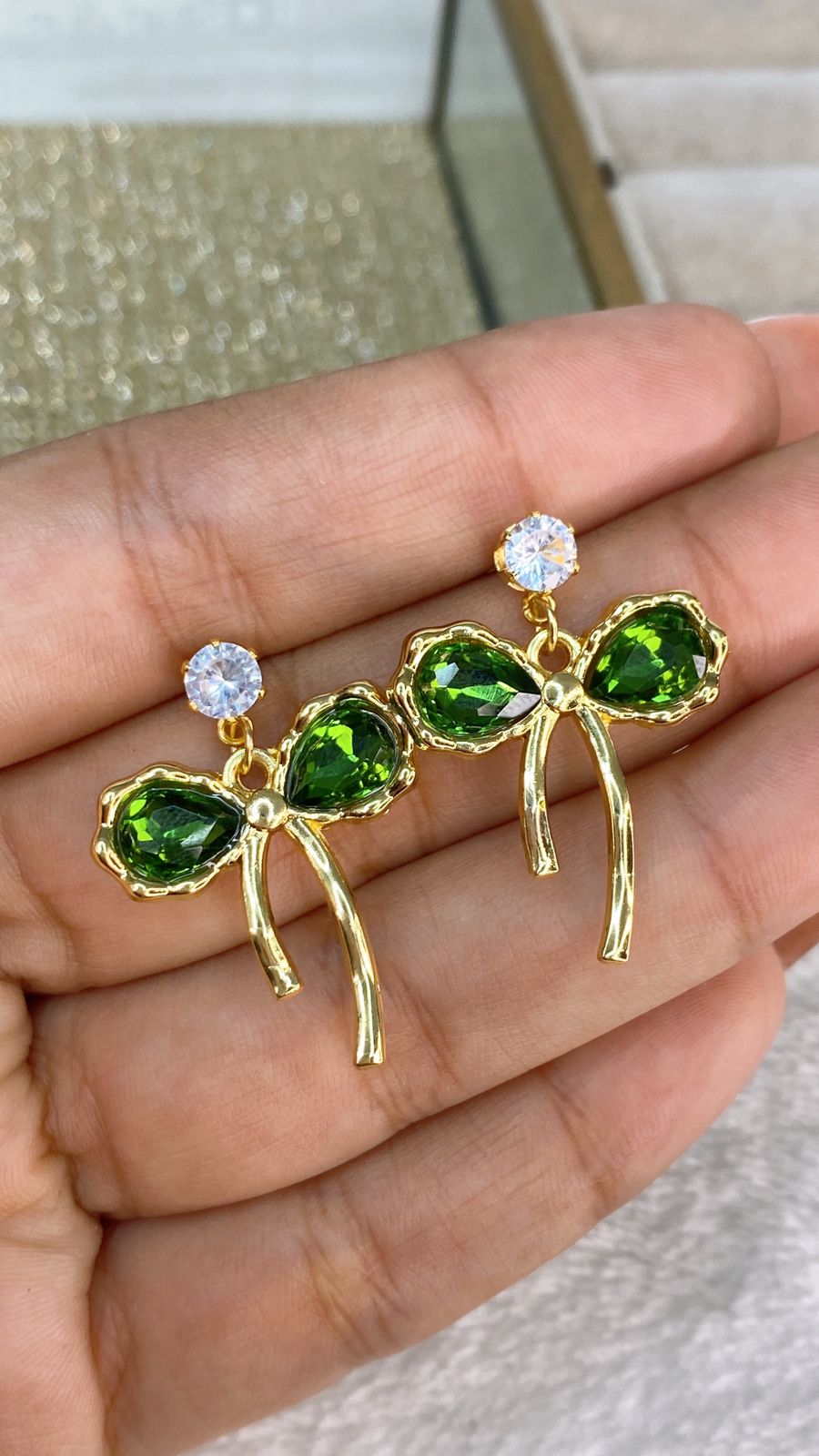 Arete de Chapa de Oro COA2065-4
