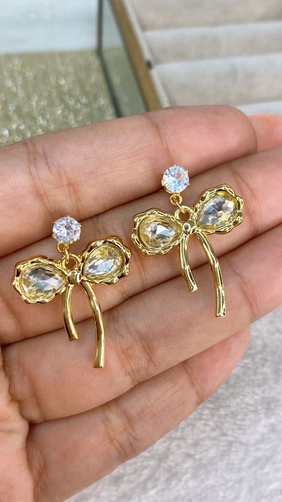 Arete de Chapa de Oro COA2065-1