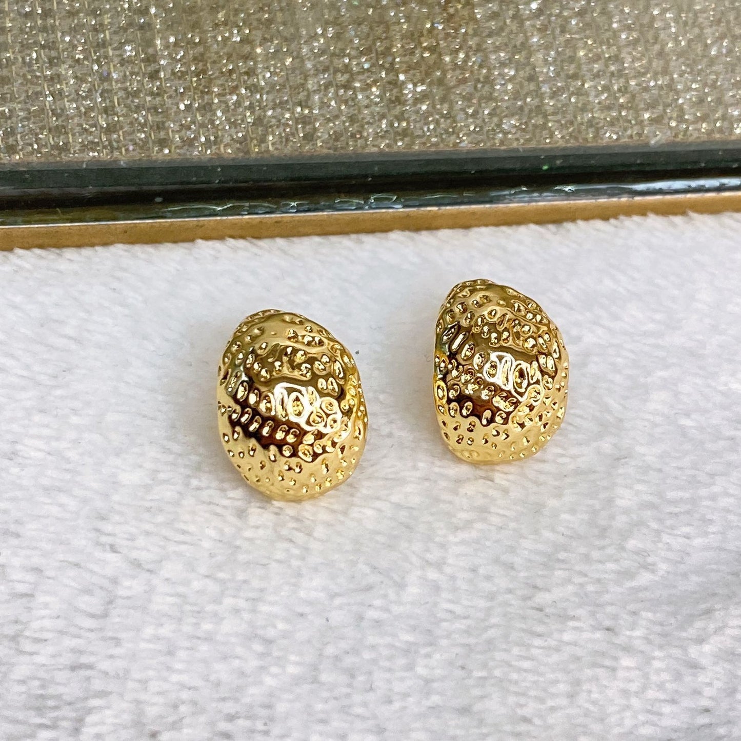 Arete de Chapa de Oro COA2069-1