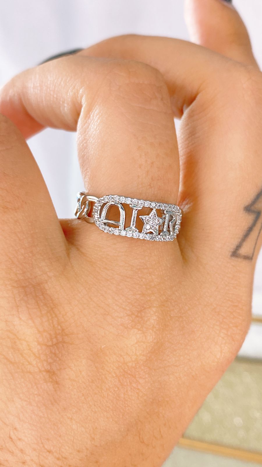 Anillo Chapa de Oro Ajustable ACO1463-2