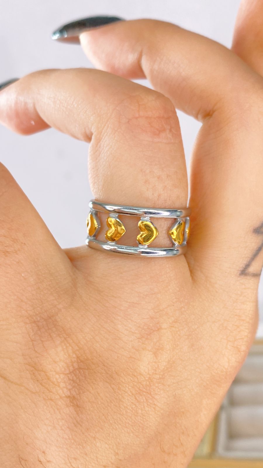 Anillo de Acero Inoxidable Ajustable RAI1036-1