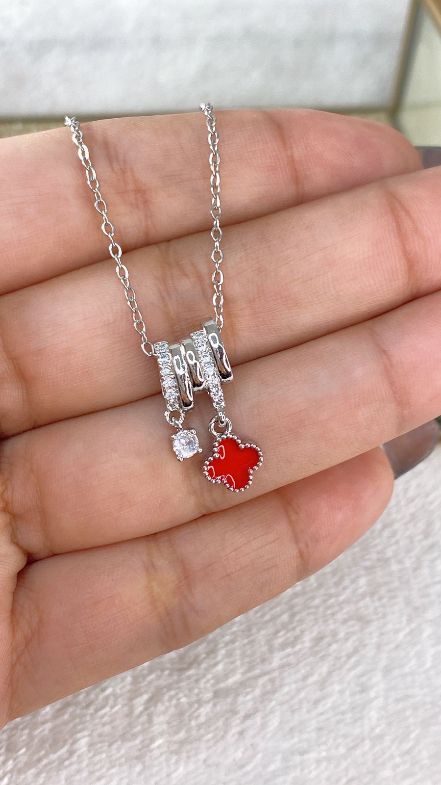 Collar de Acero Inoxidable y Dije de Chapa de Oro CAI2730-2