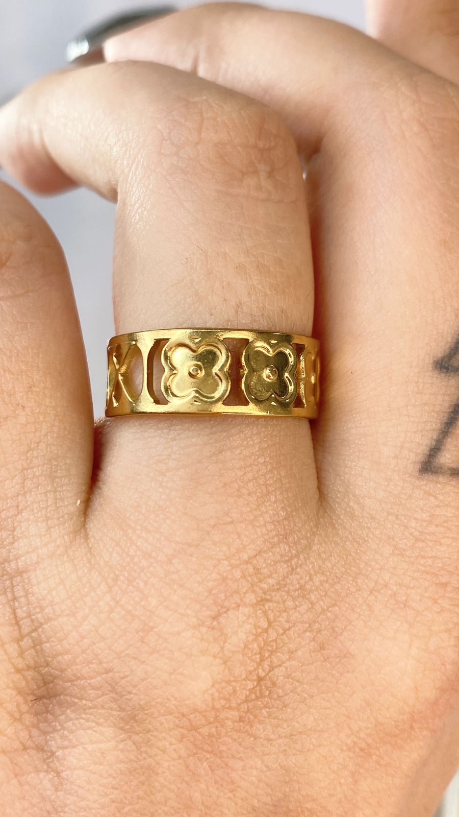 Anillo de Acero Ajustable Inoxidable RAI1056-1