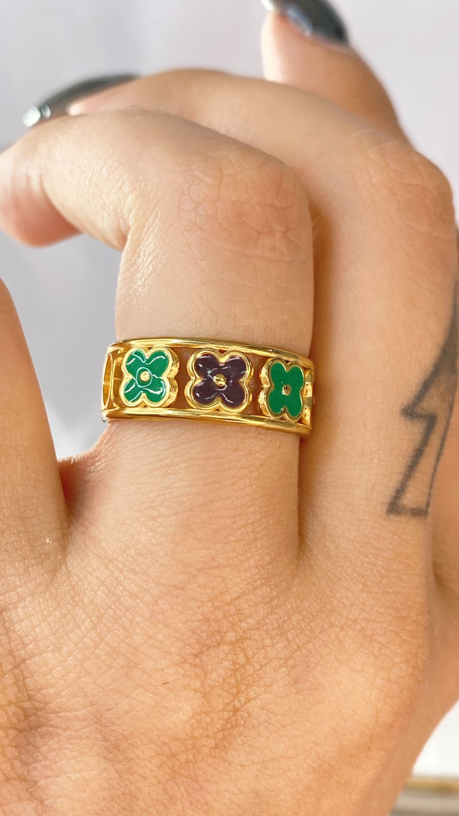 Anillo de Acero Ajustable Inoxidable RAI1055-3