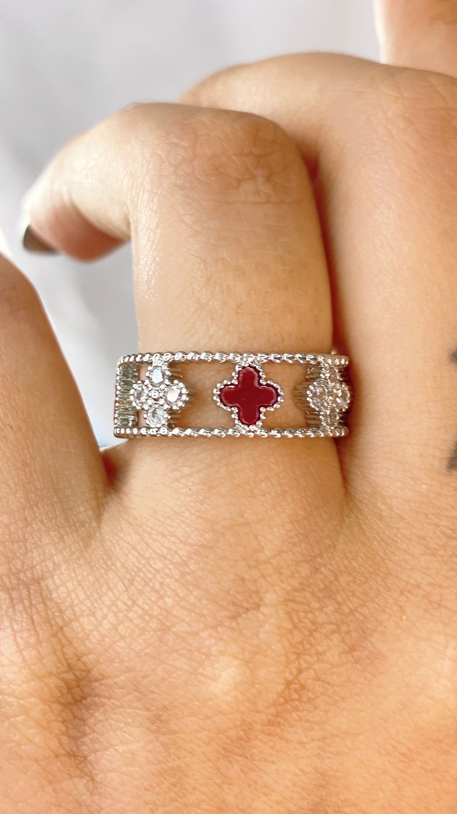 Anillo Chapa de Oro Ajustable ACO1480-2