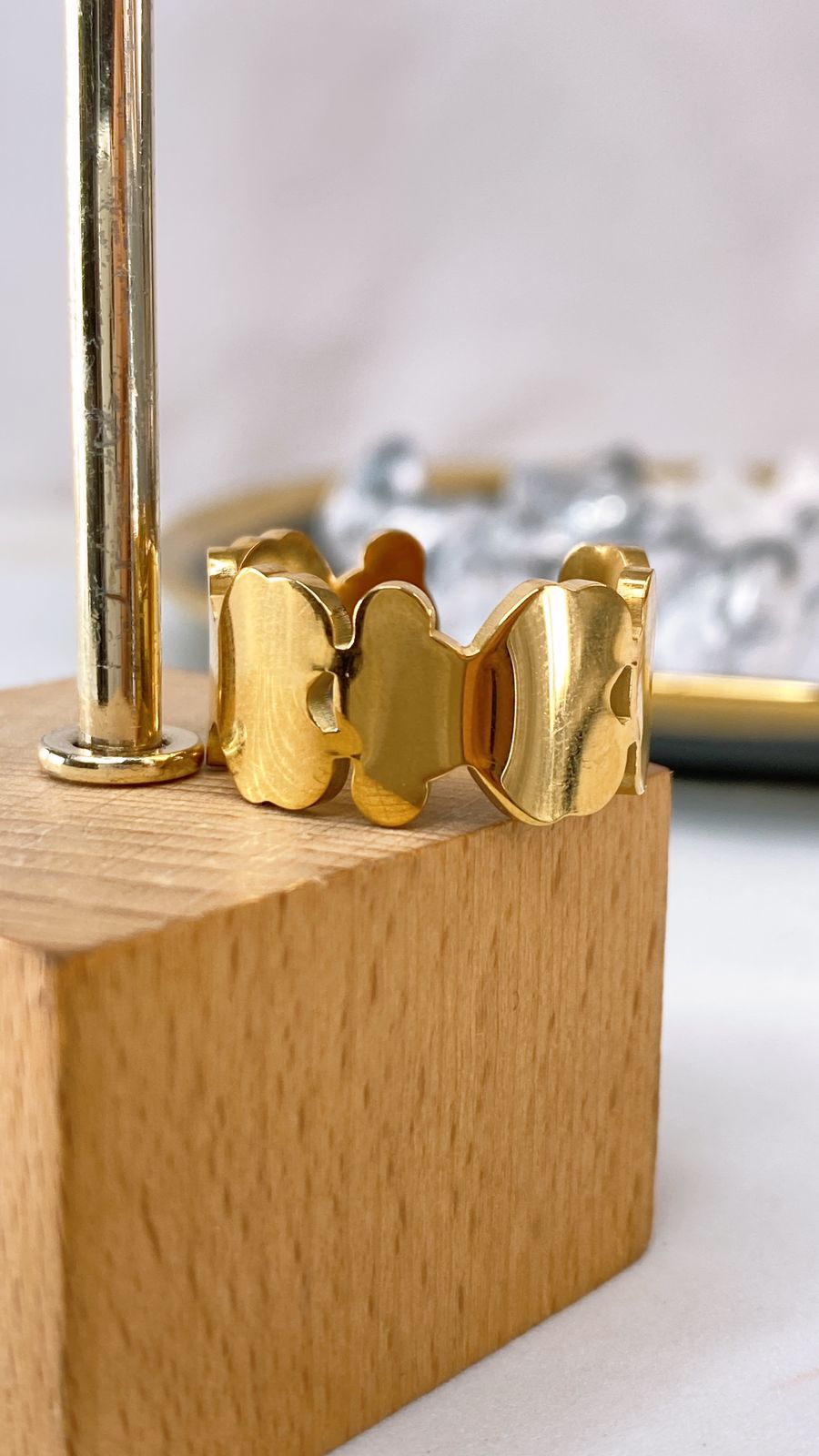 Anillo de Acero Inoxidable Ajustable RAI1061-1